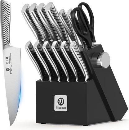 14-Piece Knife Block Set with Build-In Sharpener1