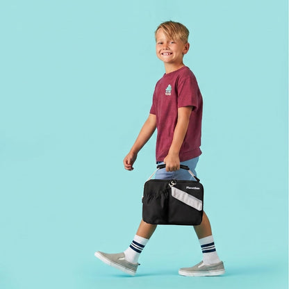 Insulated Lunch Bag, Black Currant Edition Carry Bag with Pockets for Water Bottle and Snacks, Durable, Easy to Clean and BPA Free2