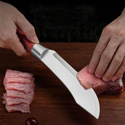 Meat Cleaver, Boning Knives Cutting Butcher Knife Stainless Steel Ultra-Sharp Slicing Chef Utility Kitchen Knives(01)4