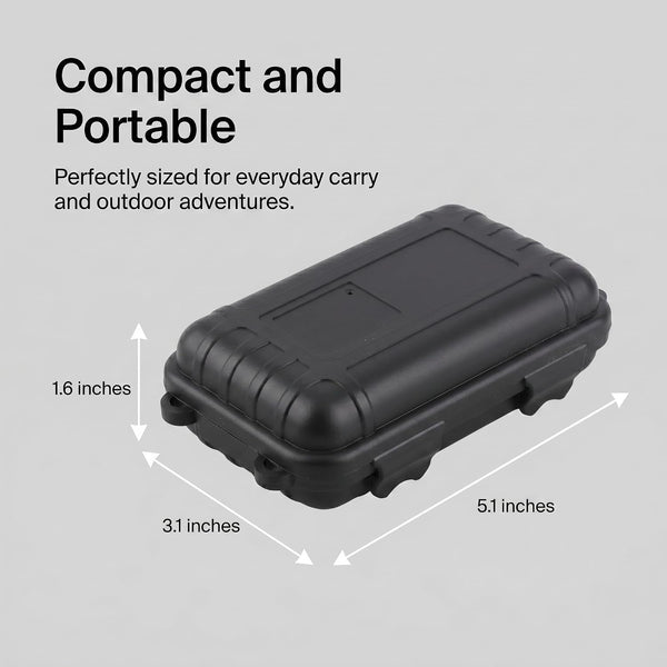 Black Outdoor Waterproof Shockproof Survival Storage Box Airtight Protective Case for Camping and Travel3