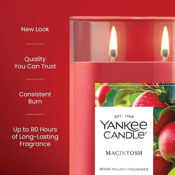, Macintosh Scented Candle, 20Oz Classic 2-Wick Tumbler with up to 80 Hour Burn Time3