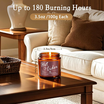 6 Fall Candles Set, Fall Scented Candles for Home Scented, 180 Burning Hour5