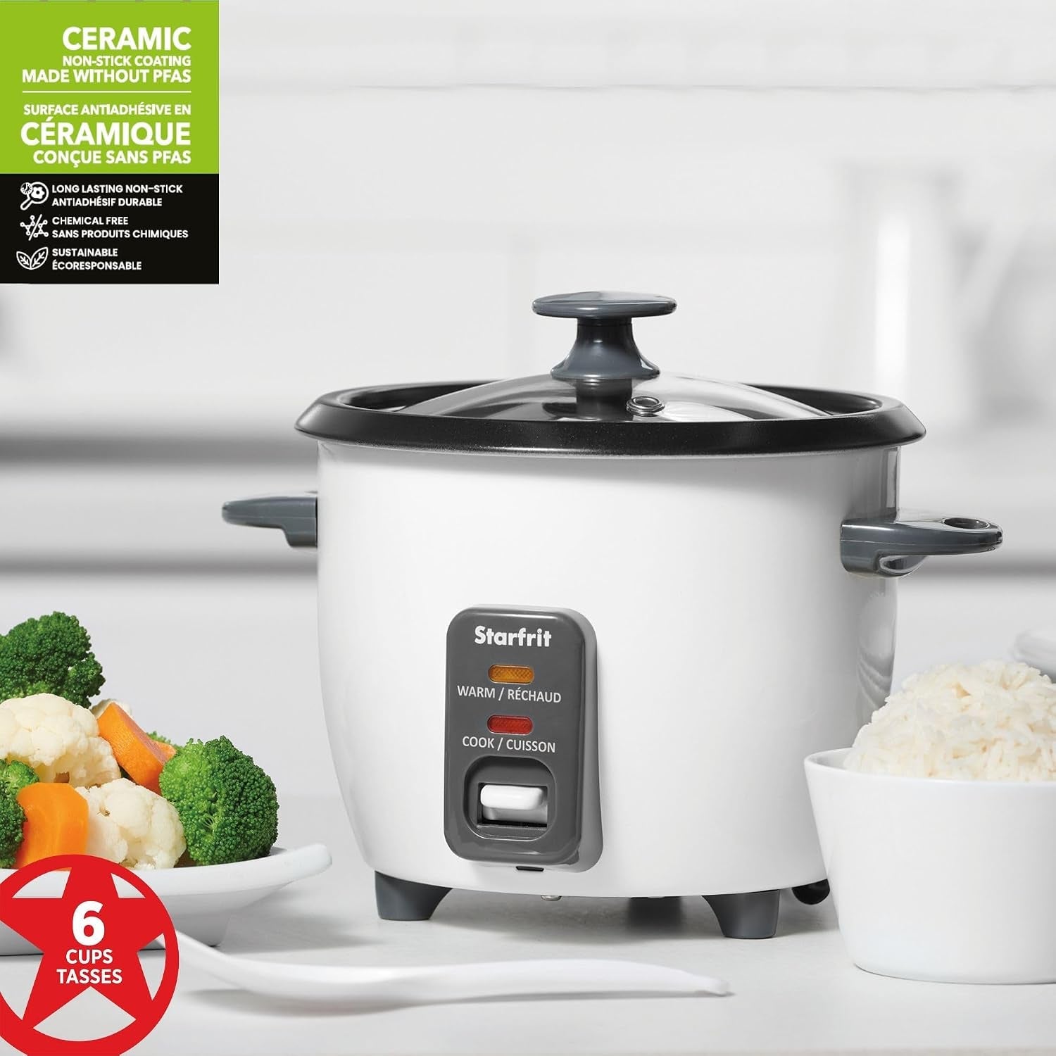 electric-rice-cooker-6-cups-ceramic-nonstick-300w-makes-up-to-6-cups-cook-keep-warm-ceramic-nonstick-pot-steamer-basket-included-300w-performance