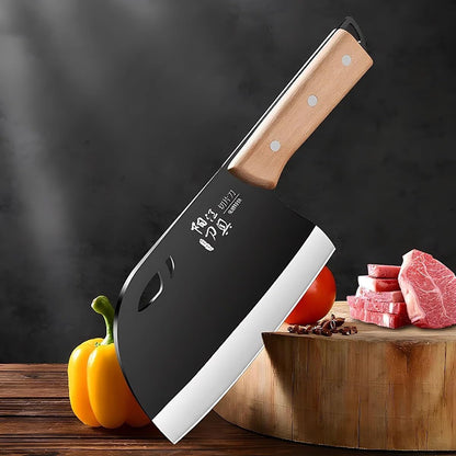Meat Cleaver, Stainless Steel Kitchen Knife, Household Meat and Vegetable Cutting Knife, Kitchen Slicing Knives Chef Specific1