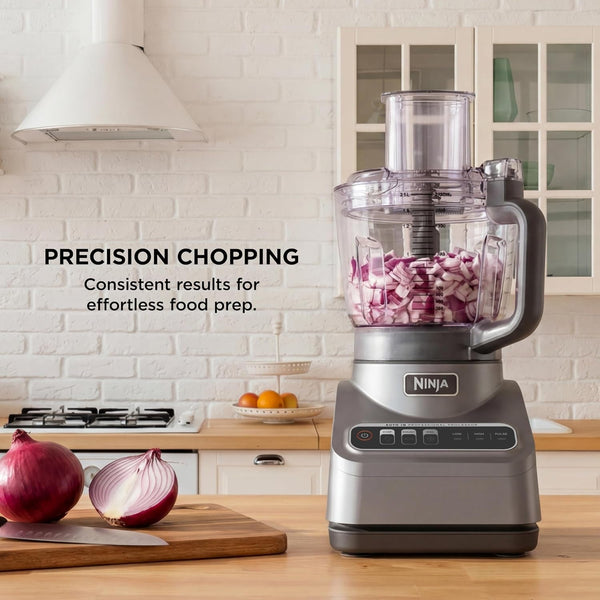 Ninja Professional plus Food Processor 850-Watts with Auto-Iq Preset Programs Chop Puree Dough Slice Shred with a 9-Cup Capacity and a Silver Stainless Finish (BN600C) - Canadian Version3