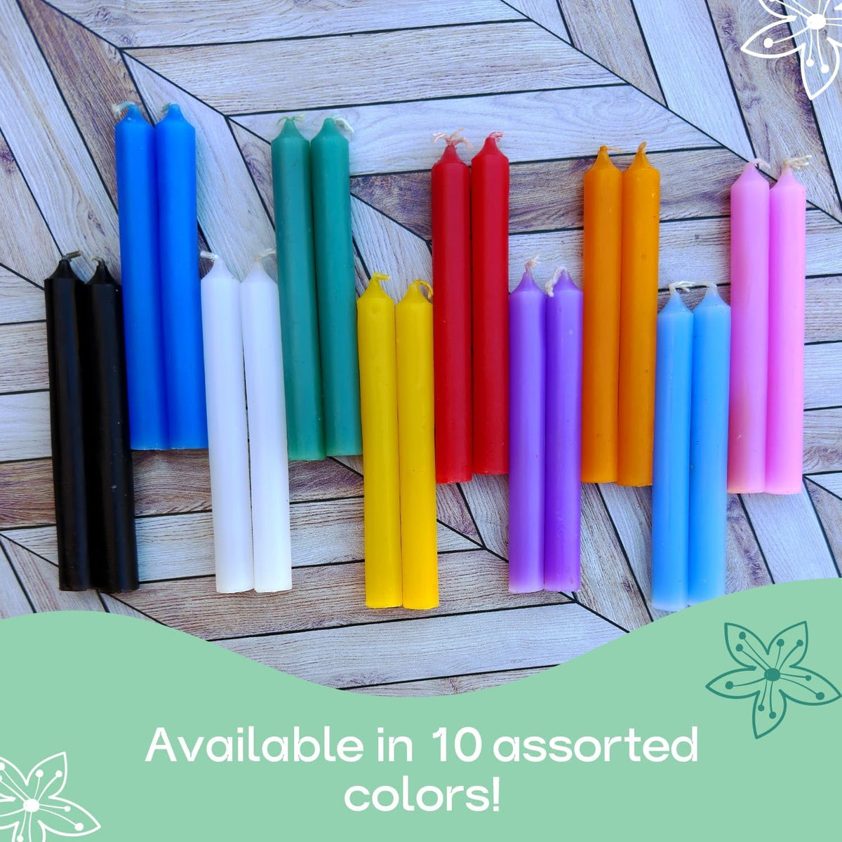 spell-chime-candles-20-colored-mini-taper-candles-4-inch