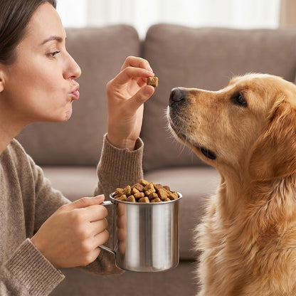 Dog Food Scoop, 1 Cup Stainless Steel Measuring Cup for Pet Food4