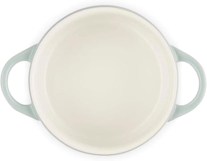Le Creuset Stoneware Mini round Cocotte, 8 Oz., Sea Salt3