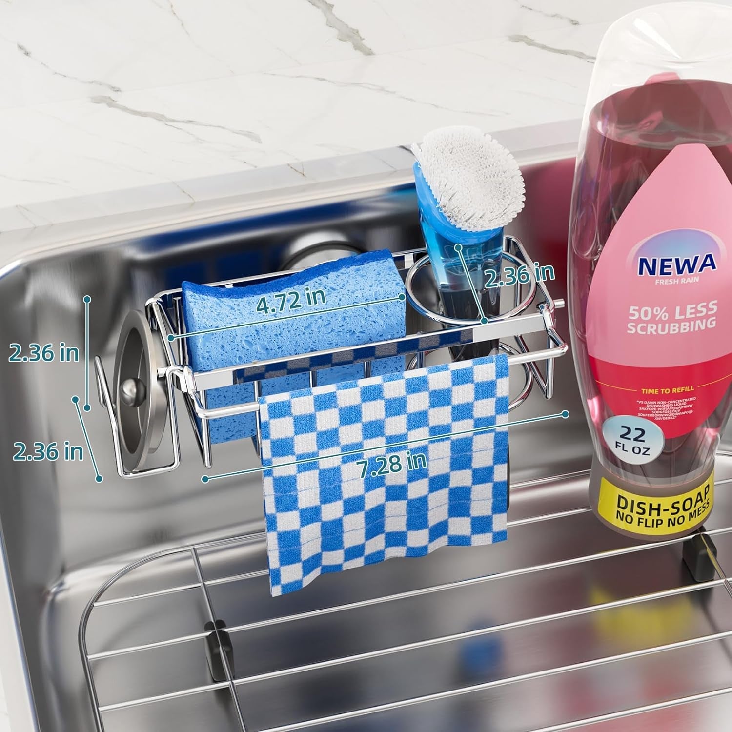 4-in-1-sink-caddy-for-kitchen-sink-with-strong-suction-cup-silver