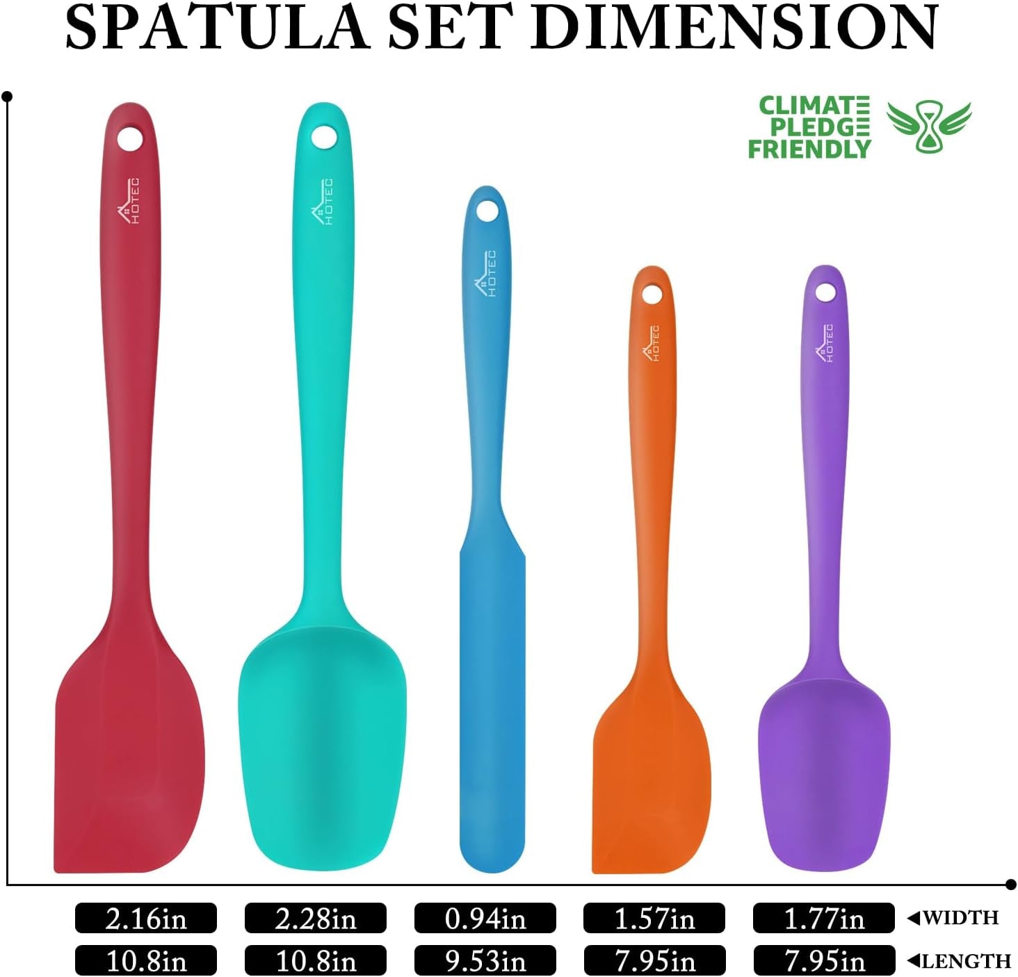 heat-resistant-600-food-grade-silicone-rubber-spatula-set-for-baking-cooking-and-mixing-non-stick-dishwasher-safe-bpa-free-multicolor-set-of-5