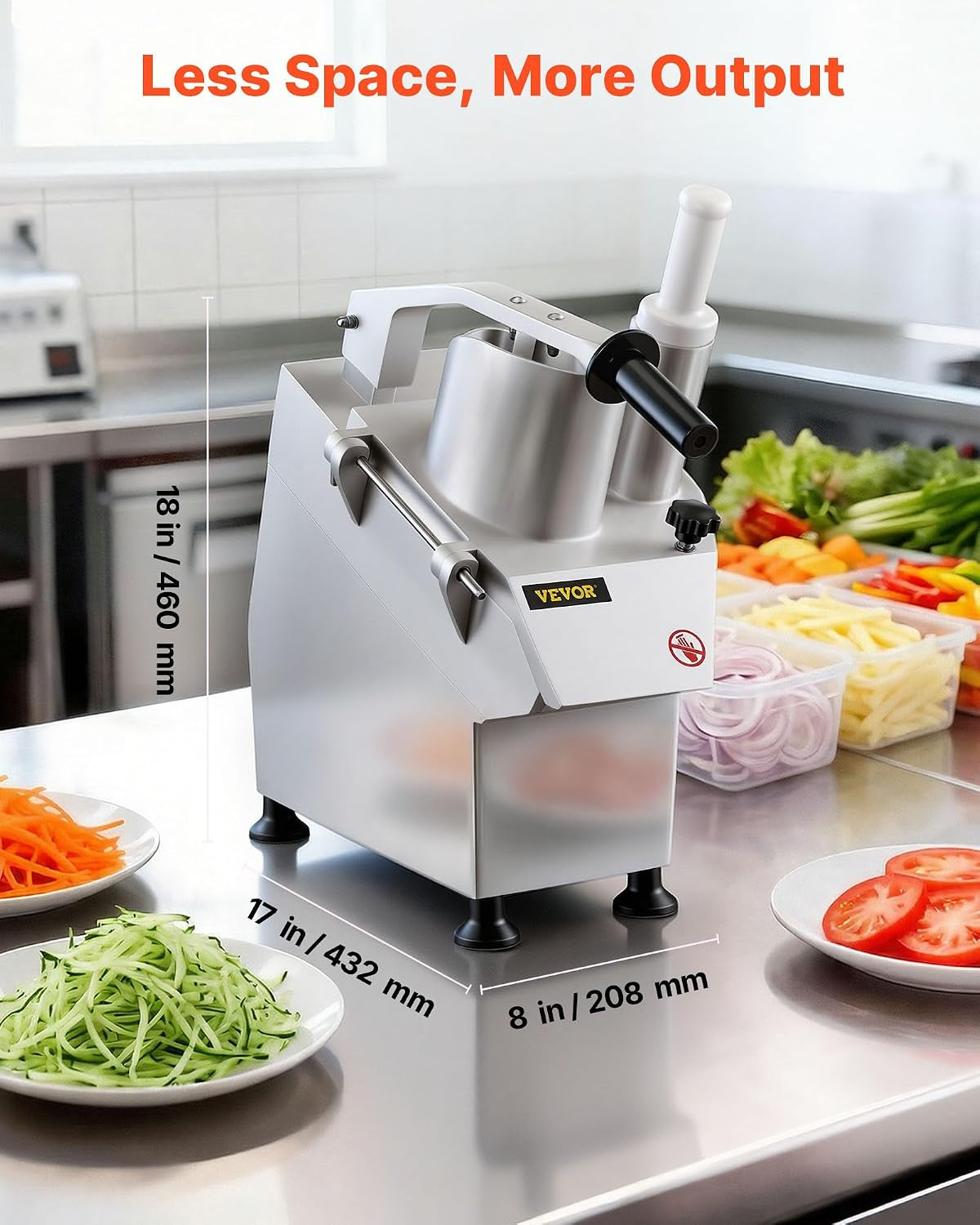 commercial-food-processor-550w-electric-vegetable-slicer-6-blades-2-feeding-holes-1600-rpm-stainless-steel-vegetable-processor-interchangeable-blade-3mm-4mm-7mm-shred-and-2mm-4mm-slice