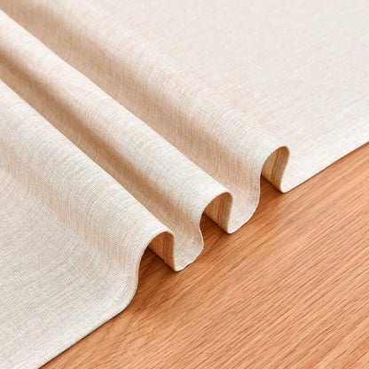 Faux Linen Table Runner Water Resistant 13 X 72 In, Neutral6