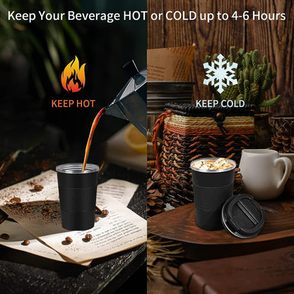 Insulated Travel Coffee Mug, Stainless Steel Coffee Cup with Leakproof Lid | Double-Wall Insulation Keeps Drinks Hot or Cold for Hours, with a Leakproof Lid and Portable Stainless Steel Design6