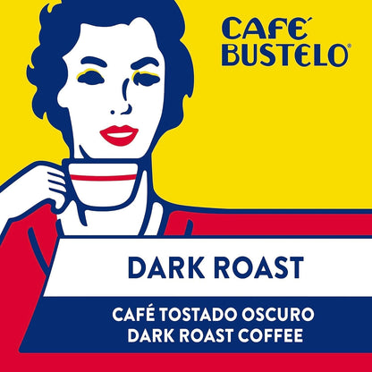 Café Bustelo Espresso Ground Coffee, Dark Roast, 12 Bricks (10 Oz. Each) | Bold Latin Flavor, Stands up to Milk & Sugar, Ideal for Cafecitos & Much More, Vacuum Sealed, Shelf Stable, SNAP EBT Eligible5