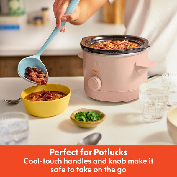 1.5Qt Manual Non-Toxic Slow Cooker with 3 Heat Settings, Blossom5