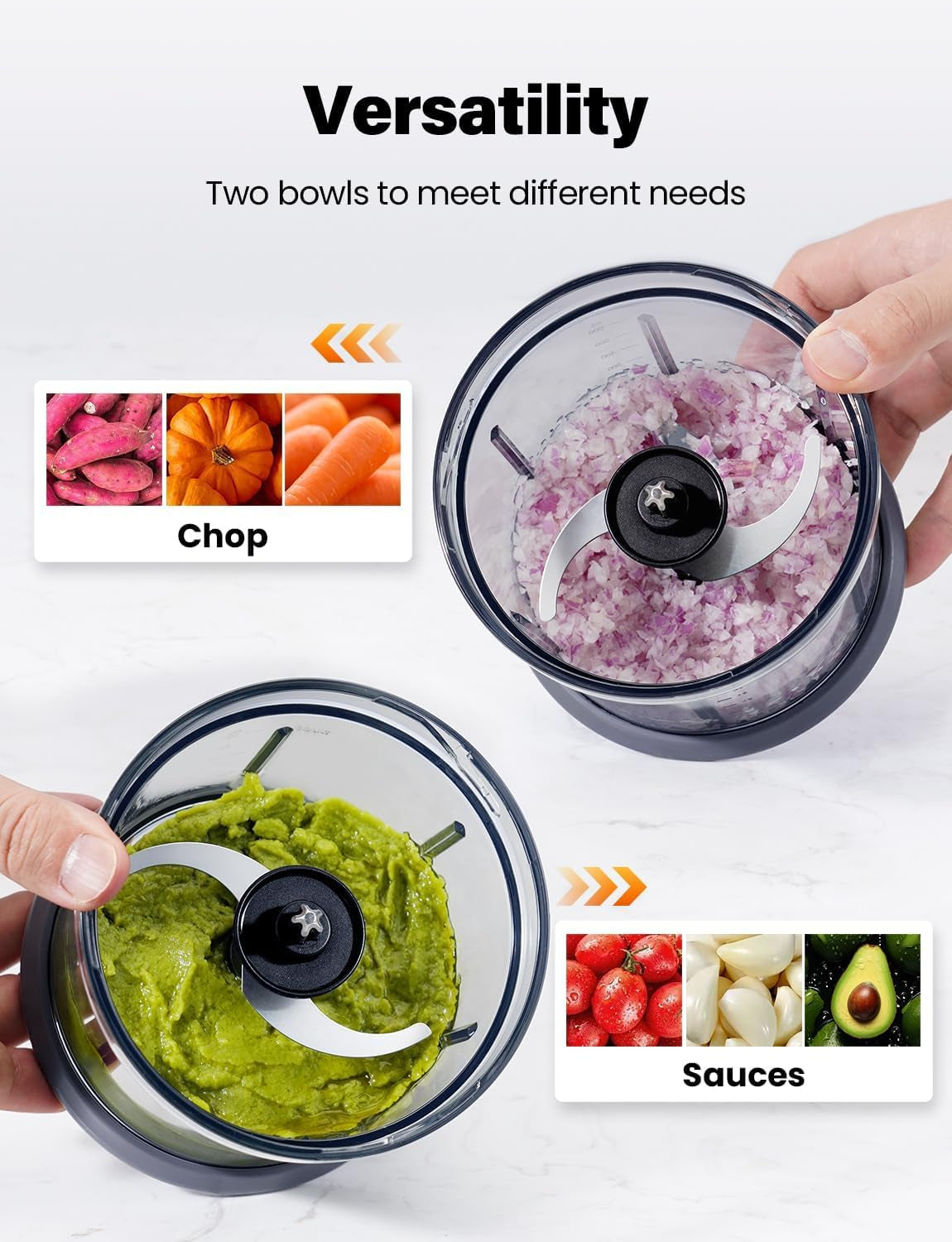 food-processor-4-cup-electric-food-chopper-small-but-powerful-meat-grinder-with-2-bowls-2-speed-4-blades-for-vegetable-meat-nuts-functions-for-chopping-dicing-mixing-and-puree