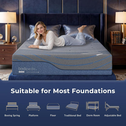 Full Size Mattress 14 Inch Gel Memory Foam Mattress in a Box9