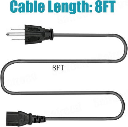 AC Cable 8Ft 3 Prong C13 Power Cord for Electric Pressure Cooker Instant Pot,Power Quick Pot,Slow Cooker,Cuisinart Cpc-Pc600,Rice Cooker Soy Milk Maker Microwaves Power Cord Cable2