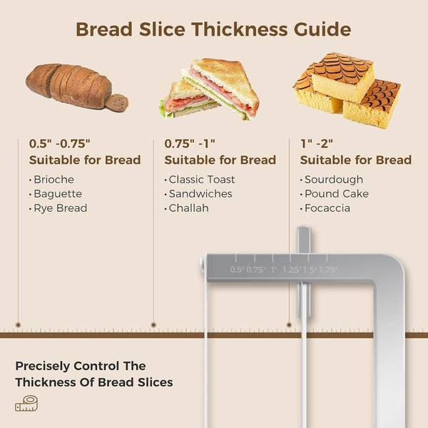 Upgraded Adjustable Bread Knife for Homemade Bread,Stainless Bread Slicer5