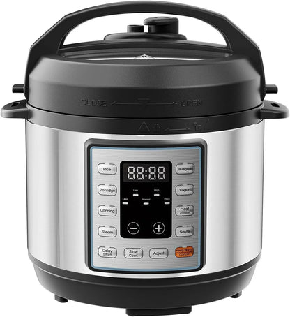 10-In-1 Electric Pressure Cooker, 3 Quart Multi Cooker for Rice, Stew and Steam, Small Programmable Stainless Steel Pot with Slow Cook Function and Ceramic Inner Pot1