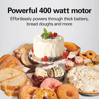 All-Metal 12-Speed Electric Stand Mixer, Tilt-Head, 4.5 Quarts, Pouring Shield, Licorice (63227)3