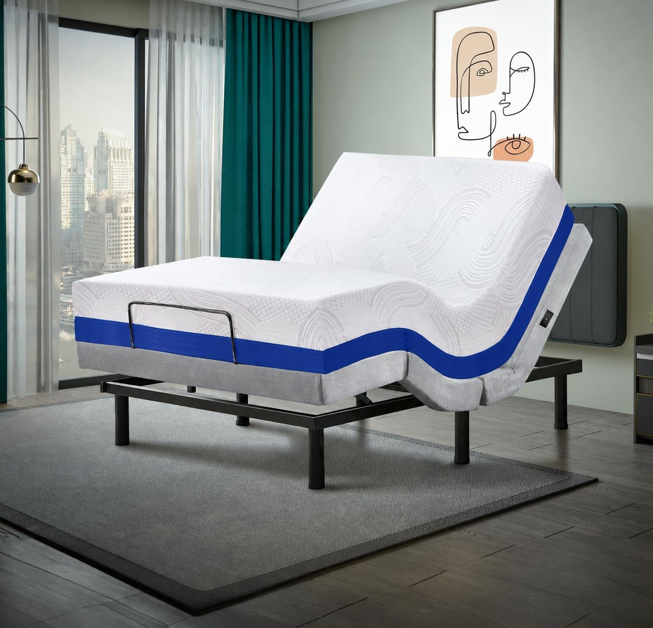 premium-king-adjustable-bed-with-14-inch-prime-gel-memory-foam-sleep-system-massage-zero-gravity-anti-snore-programmable-memory-positions-usb-underbed-lighting-zero-clearance