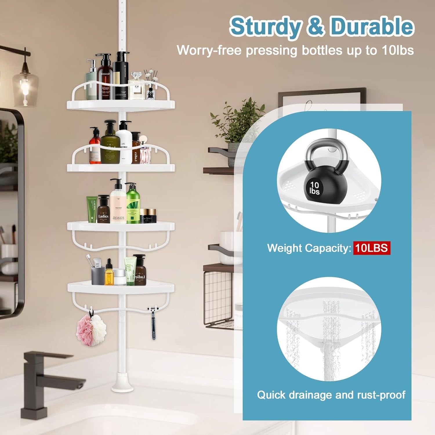 corner-shower-caddy-tension-pole-rustproof-bathtub-storage-organizer-with-4-adjustable-shelves-bathroom-shower-rack-shampoo-holders-for-inside-shower-40-120-floor-to-ceiling-shower-caddy-white
