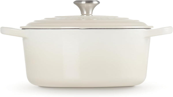 Le Creuset Enameled Cast Iron Signature round Dutch Oven, 5.5 Qt., Meringue4