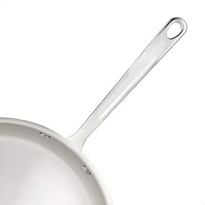 Tri-Ply Stainless Steel Fry Pan, 12 Inch, Silver, Evenly Distributes Heat, Sturdy Handle4