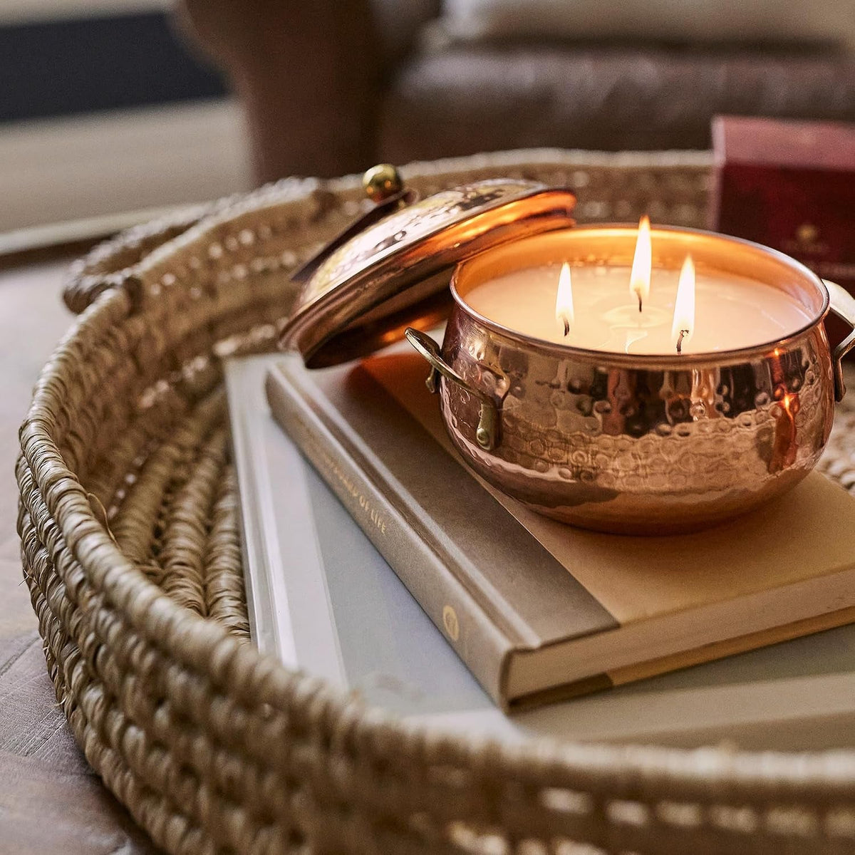 thymes-simmered-cider-copper-candle-warm-spicy-apple-scented-candles-for-home-notes-of-apple-clove-and-cardamom-luxury-gifts-for-women-fall-decor-3-wick-copper-pot-18-oz
