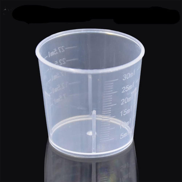 10Pcs 30Ml Plastic Liquid Measuring Cups Transparent Clear Plastic Graduated Kitchen Cooking Medicine Measure Tool1