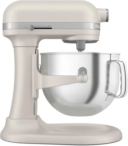 Kitchenaid 7 Quart Bowl-Lift Stand Mixer with Accessories, KSM70SKXX | Bowl-Lift Design, 11 Speeds, 1/2 Speed for Folding, Double Flex Edge Beater and 4 Other Accessories, Milkshake1