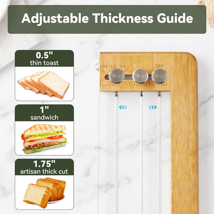 Adjustable Bread Knife with 3 Cheese Knives & Butter Knives2