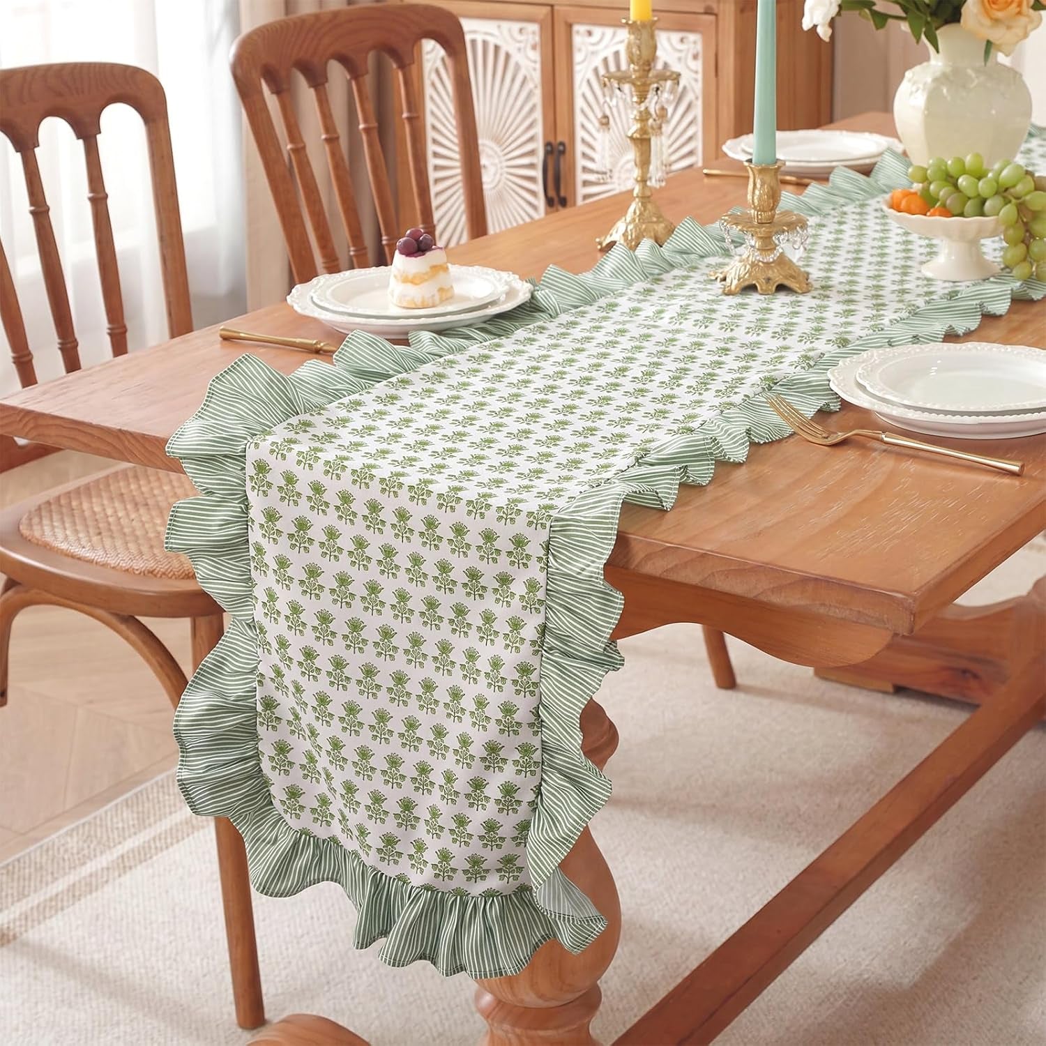 14-x-72-inch-sage-green-floral-ruffle-table-runner-farmhouse