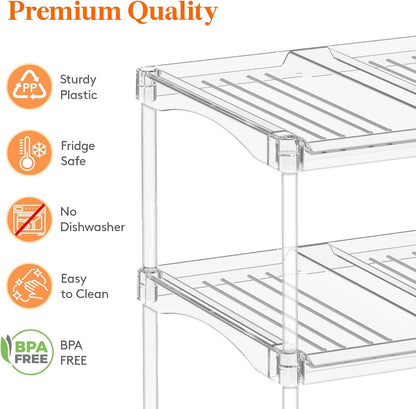 Stackable Water Bottle Organizer, Clear Tumbler Holder for Cabinet6