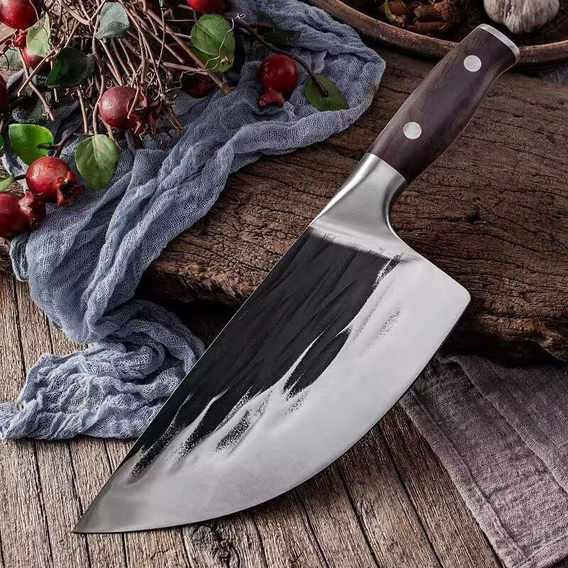 meat-cleaver-8-inch-handmade-forged-butcher-knife-high-carbon-bone-chopper-traditional-butcher-slicing-knives-stainless-steel-kitchen-knives