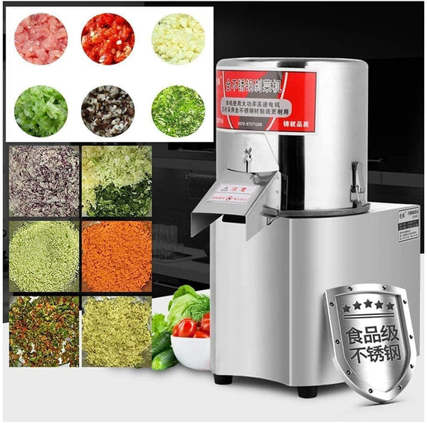 600W Commercial Food Processor & Meat Grinder - 110V Electric Vegetable Chopper, Stainless Steel Slicer with Adjustable Thickness - 120Kg/H High Capacity, Heavy Duty for Kitchen, Restaurant, Catering3