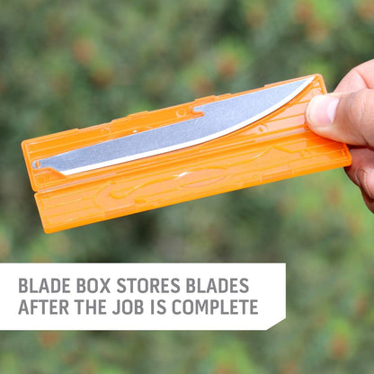 3.5" Razorsafe Replacement 5.0" Boning/Fillet Knife Blades - 6 Pieces plus Blade Storage Box6
