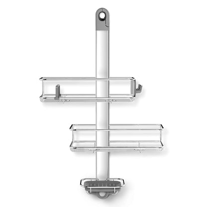 Simplehuman 5 Ft. to 8 Ft. Tension Shower Caddy, Stainless Steel and Anodized Aluminum BT11096