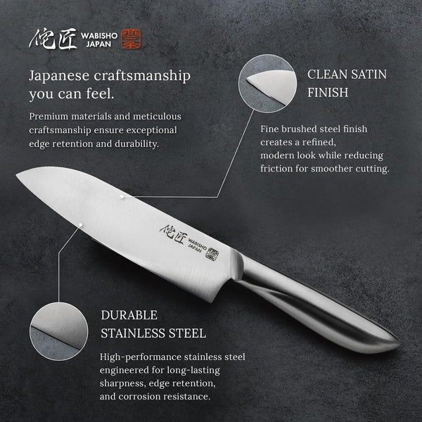 Santoku Knife Classic, Japanese Kitchen Knife, Made in Japan4