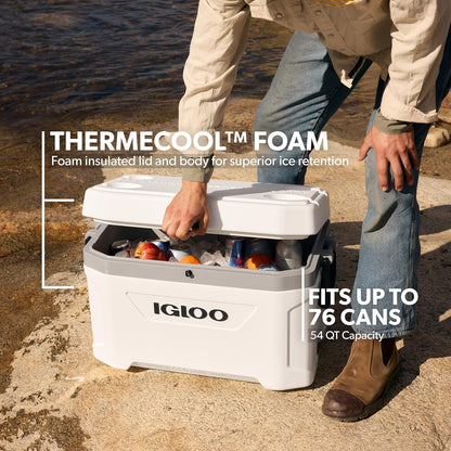 Marine Cooler | Insulated Hard Shell Ice Chest |Great for Fishing, Camping, Boating, & More2