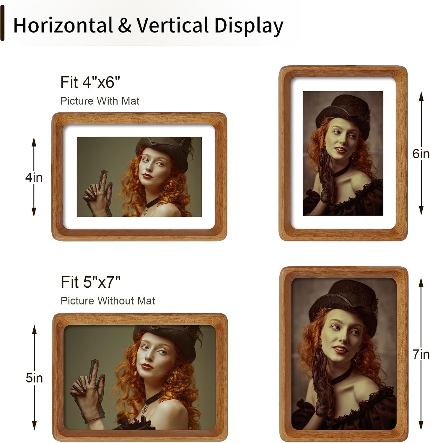 5x7-picture-frame-natural-teak-wood-with-mat-for-4x6-original-natural-solid-wood-5-by-7-photo-frames-with-tempered-glass-cover-for-wall-and-tabletop-display