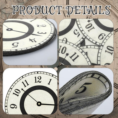 12 Pcs Wonderland Tea Party Decoration Clocks Placemats Party Game Table Non Slip Cup Mats for Dining Kitchen Birthday Baby Shower Decor Supplies4