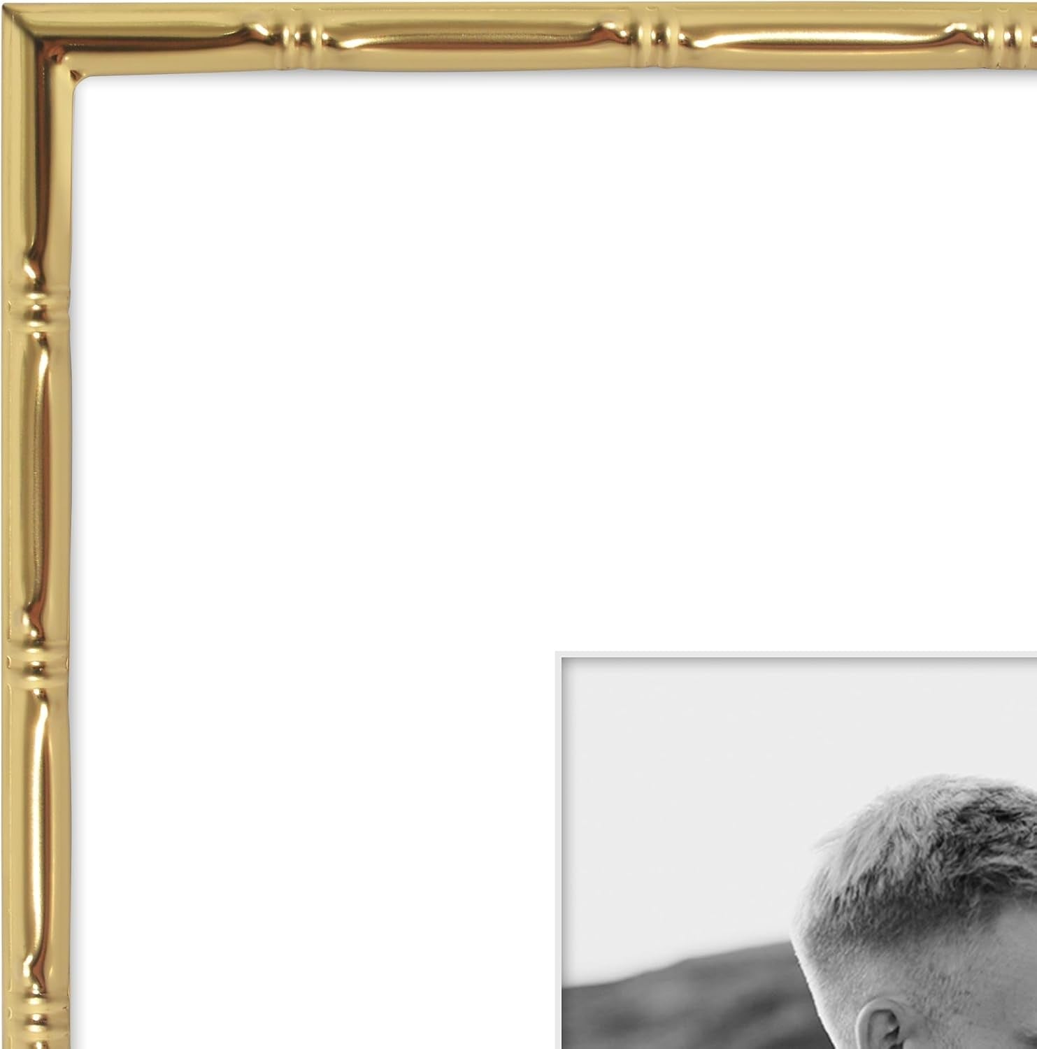 11x14-bamboo-picture-frame-matted-to-8x10-metal-gold