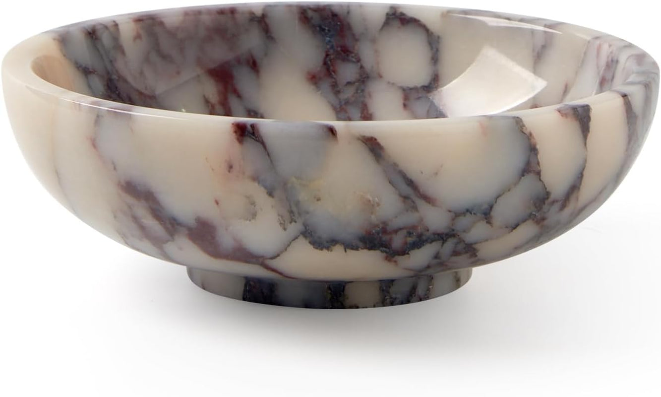 luxury-natural-marble-decorative-bowl-centerpiece-catchall-tray-home-decor-medium-7-inch-calacatta-viola-marble-centerpiece-bowl-coffee-table-catchall-statement-accent-tray-for-dining-room-decor
