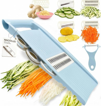 Handheld Mandoline Slicer for Kitchen, 5 in 1 Vegetable Slicer1