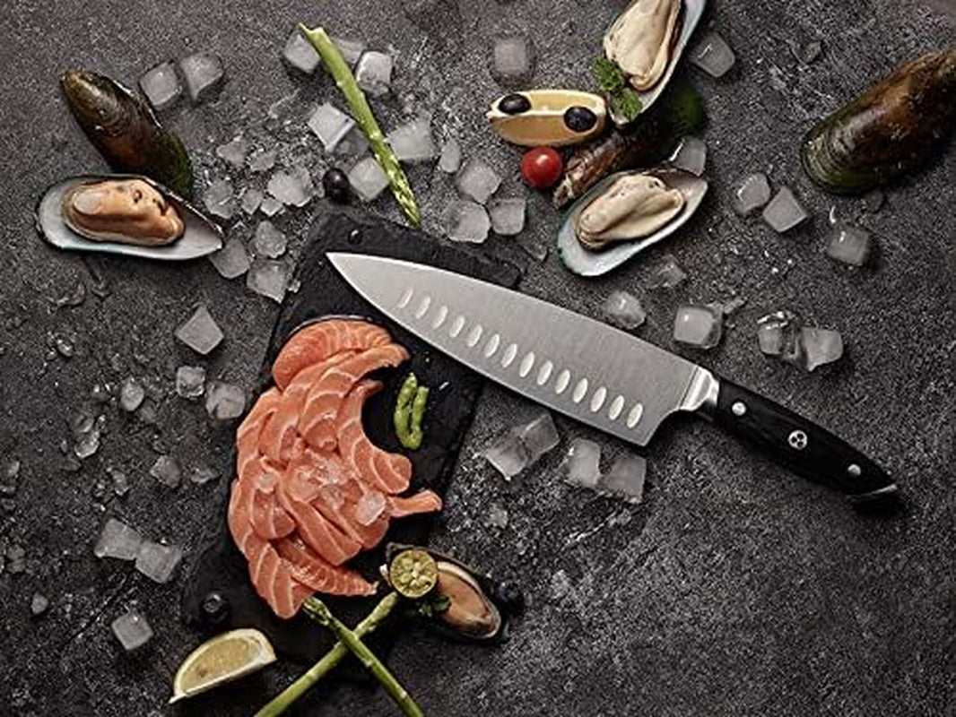 pro-series-2-0-8-inch-chef-s-knife-forged-high-carbon-7cr17mov-stainless-steel-blade-with-ergonomic-black-pakkawood-handle-full-tang-construction