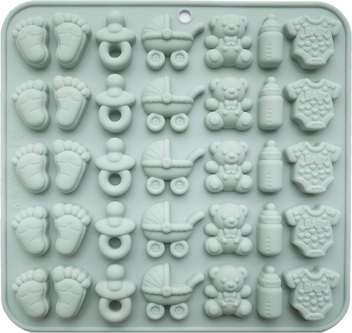 baby-shower-silicone-mold-with-onesie-pacifier-bottle-baby-footprint-bear-carriage-mold-for-chocolate-cake-candy-gummy-cupcake-decoration-party-cupcake-topper