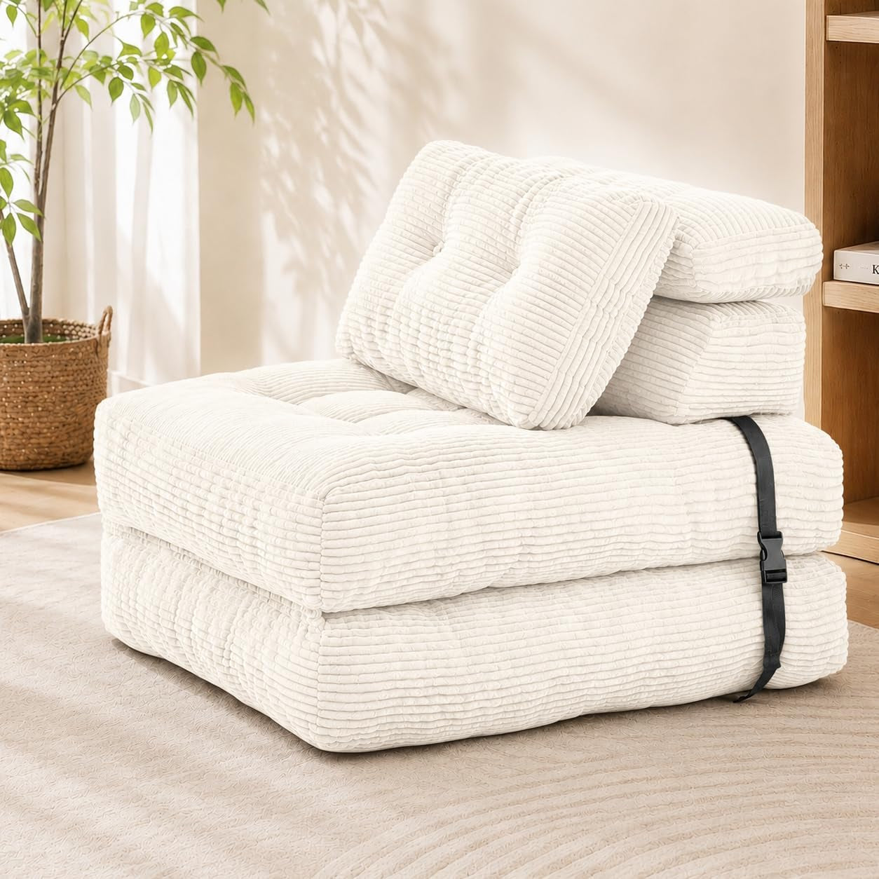 folding-sofa-bed-corduroy-chair-bed-with-pillows