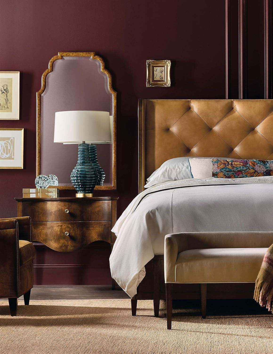hooker-archives-king-leather-bed-with-a-light-brown-leather-headboard